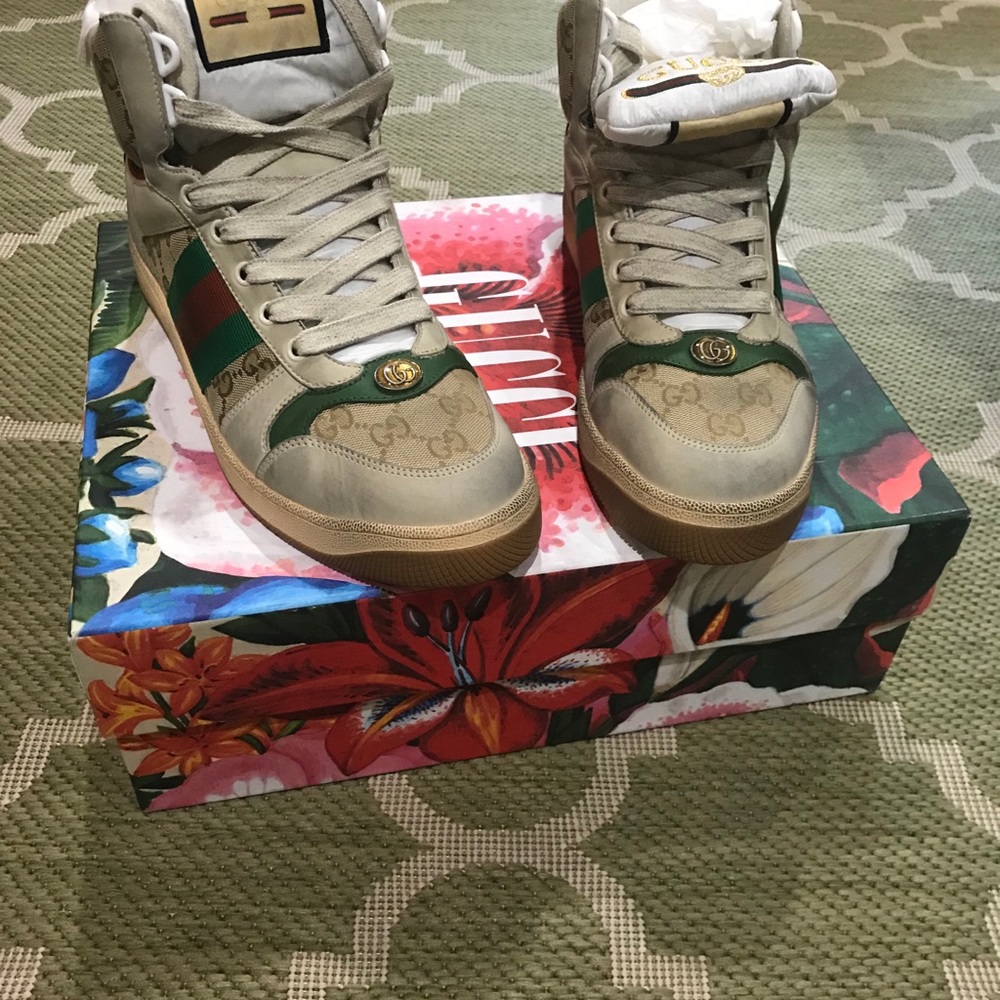 brand new GUCCI Screener GG Hightop Sneaker - Picture 4 of 5